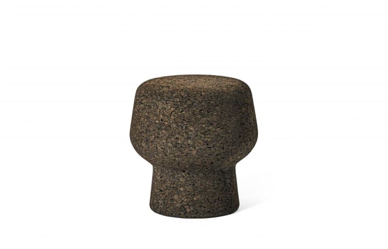 Corker Hocker von ClassiCon, Beistelltisch aus Kork, modernes Möbeldesign für Wohnzimmer und Büro.